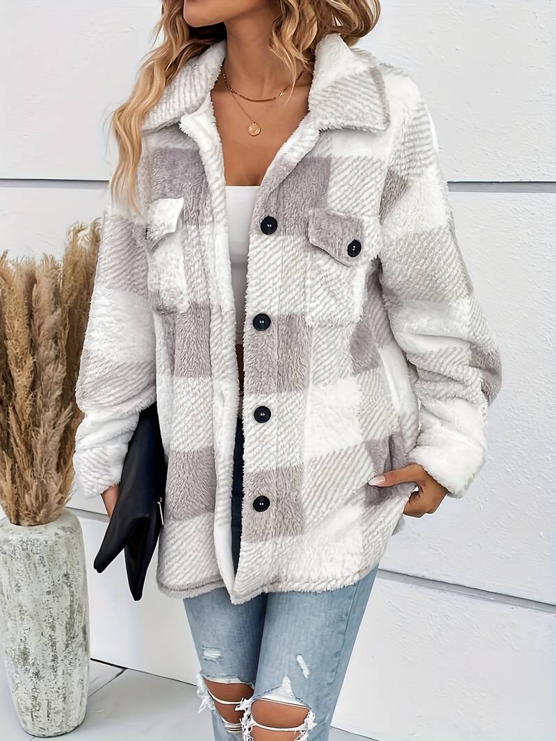 GR | Checkered Fleece Jacket