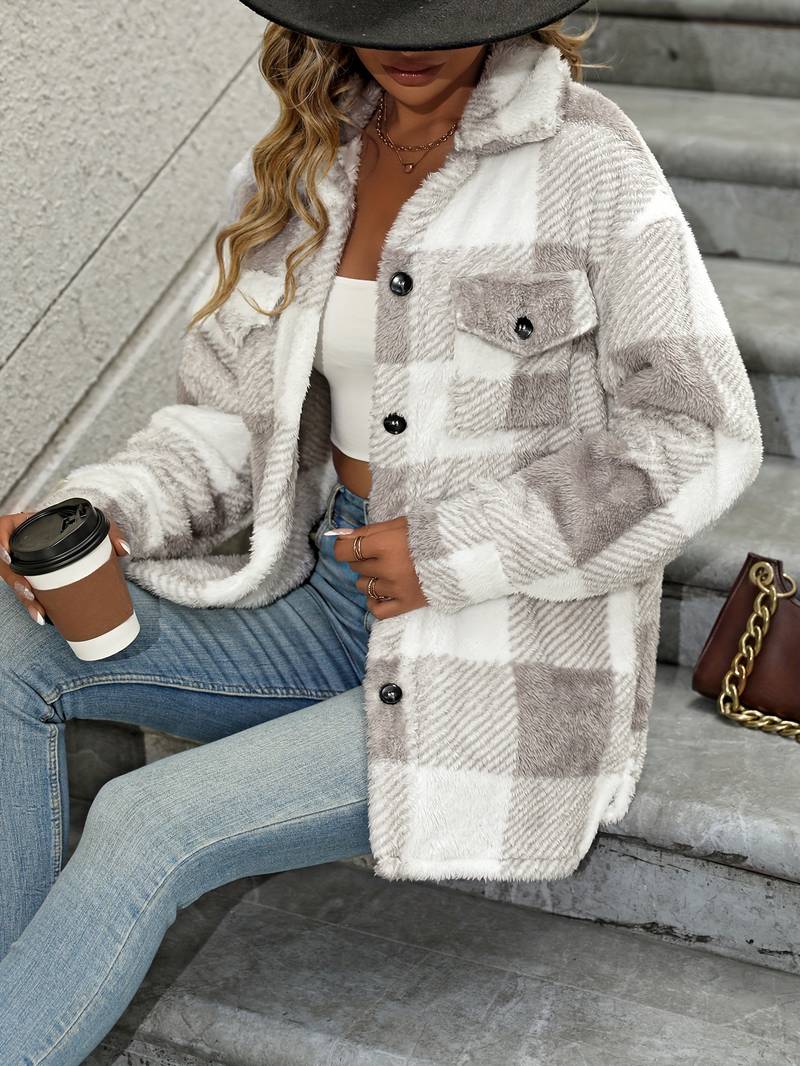 GR | Checkered Fleece Jacket