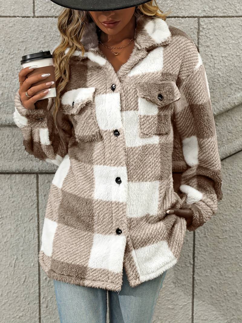 GR | Checkered Fleece Jacket