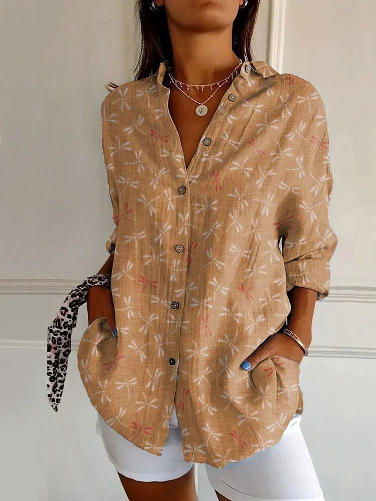 GR | Shirt Large Flowers Woman