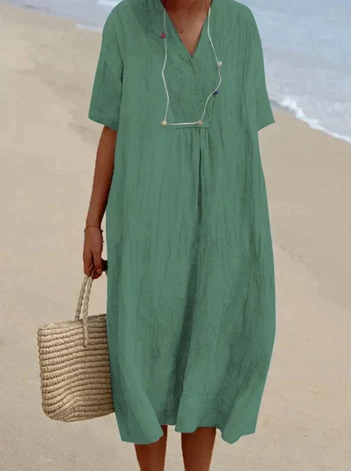 GR | Cotton Linen Summer Dress