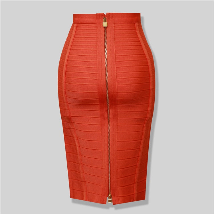 GR | Bodycon rayon bandage skirt