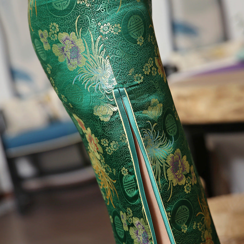 GR | Green Rayon Cheongsam Chinese Classical
