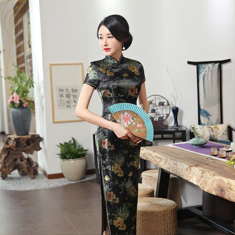 GR | Green Rayon Cheongsam Chinese Classical
