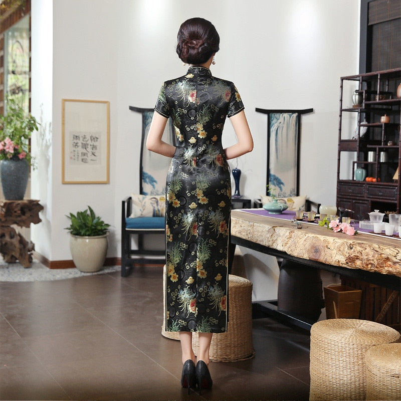 GR | Green Rayon Cheongsam Chinese Classical