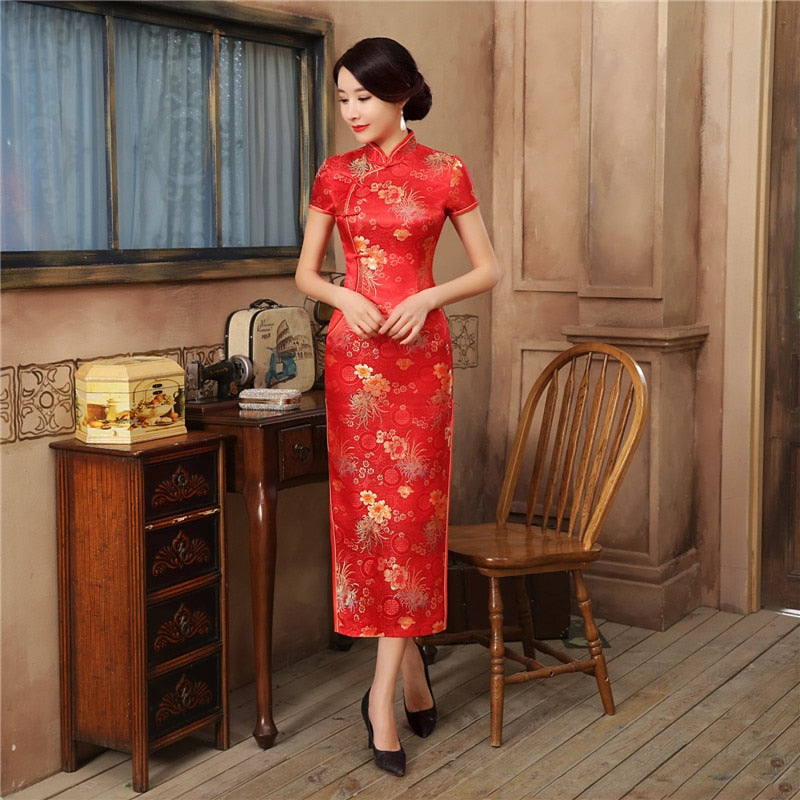 GR | Green Rayon Cheongsam Chinese Classical
