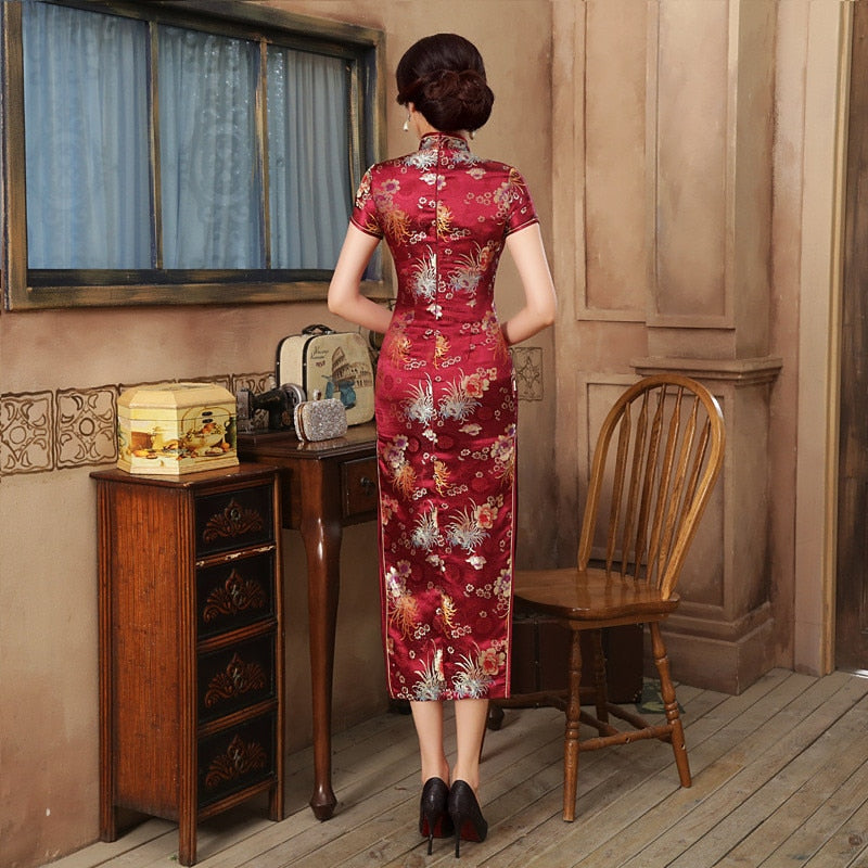 GR | Green Rayon Cheongsam Chinese Classical