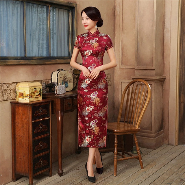 GR | Green Rayon Cheongsam Chinese Classical