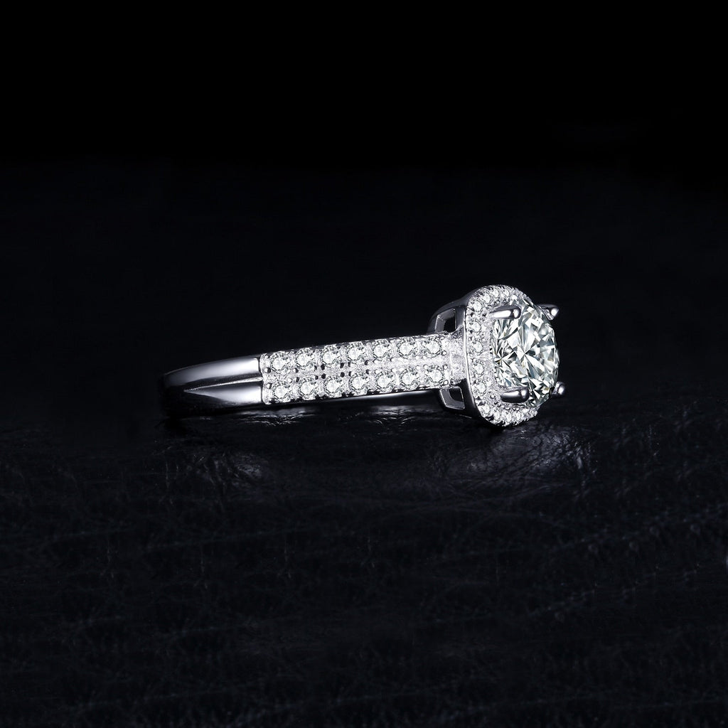 GR | Classic 925 Sterling Silver Rings with Zircon Gemstone