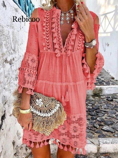 GR | Boho Chic Lace Dress 