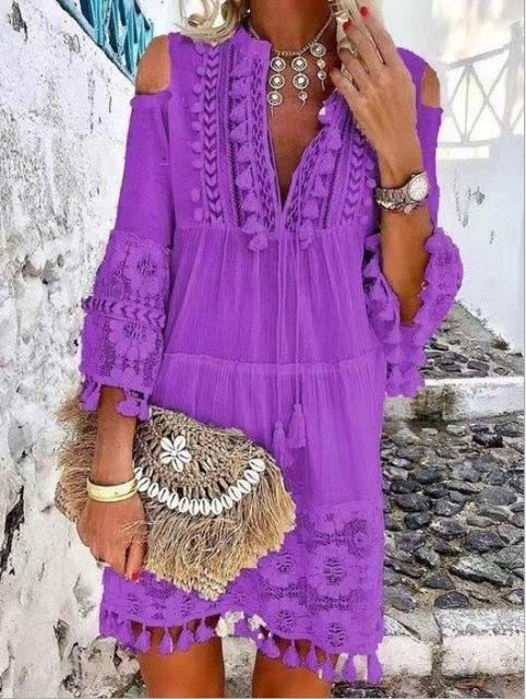 GR | Boho Chic Lace Dress 