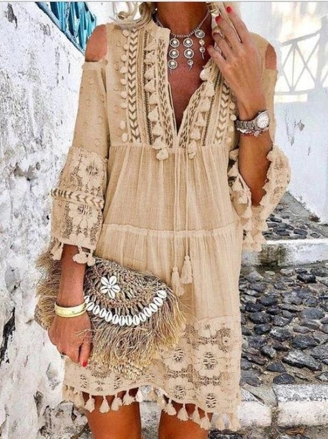 GR | Boho Chic Lace Dress 