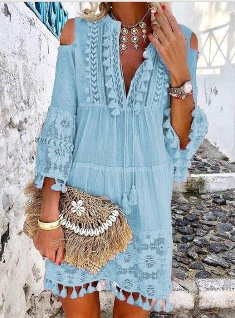GR | Boho Chic Lace Dress 