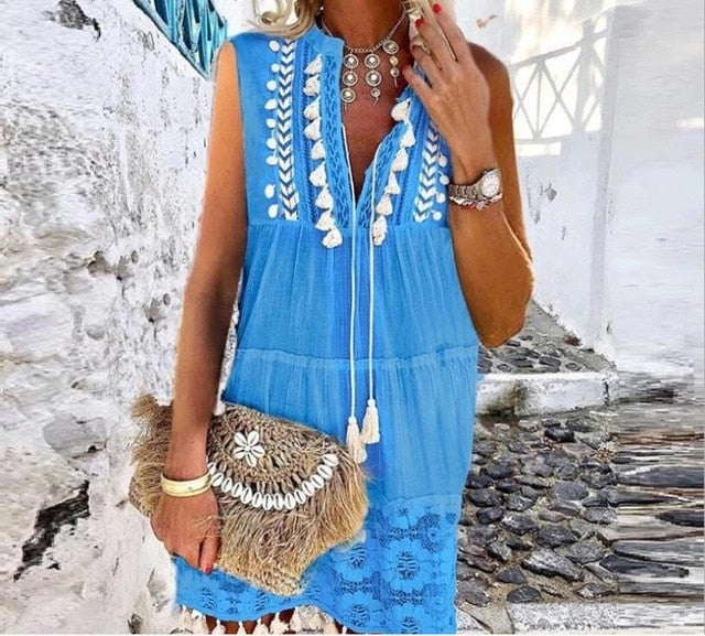 GR | Boho Chic Lace Dress 