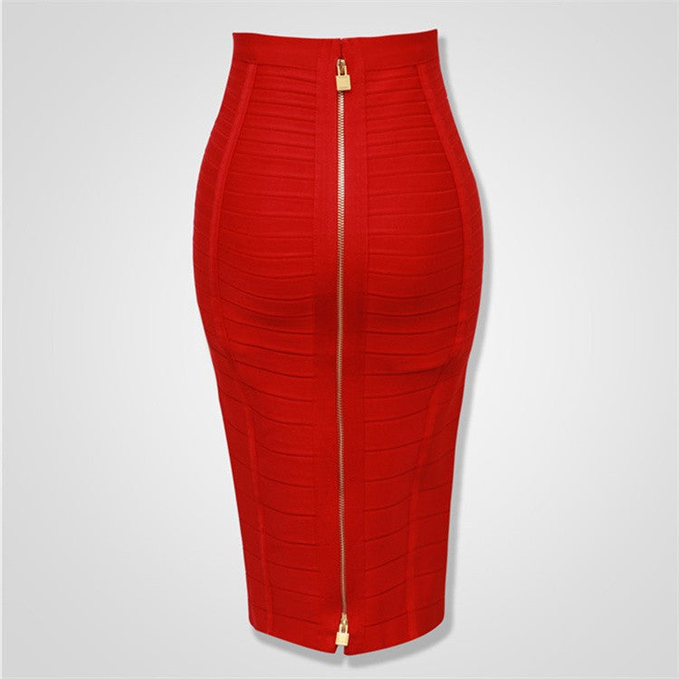GR | Bodycon rayon bandage skirt