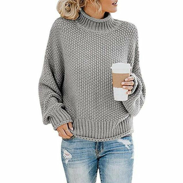 GR | Vintage Lässig Gestrickter Pullover