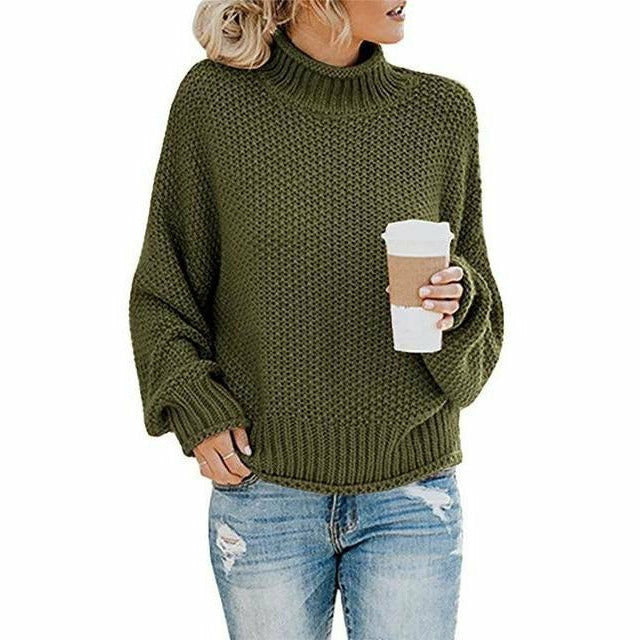 GR | Vintage Lässig Gestrickter Pullover