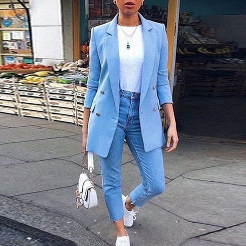 GR | Fashionable long blazer
