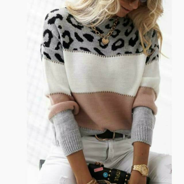 GR | Fashionable patchwork sweater
