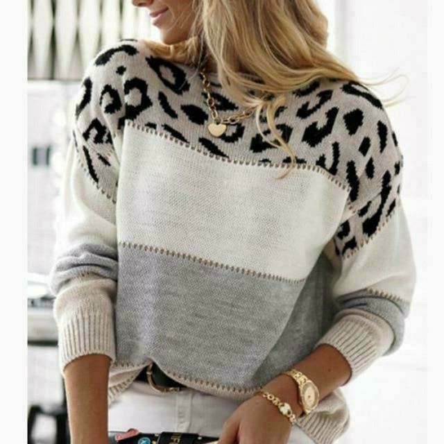 GR | Fashionable patchwork sweater