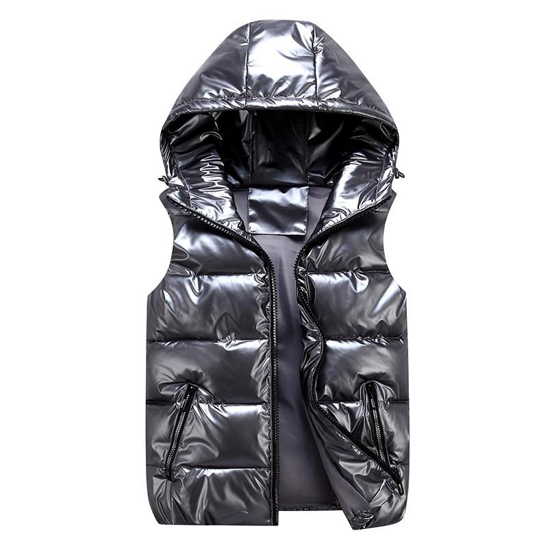 GR Style: Shiny quilted vest for stylish appearances
