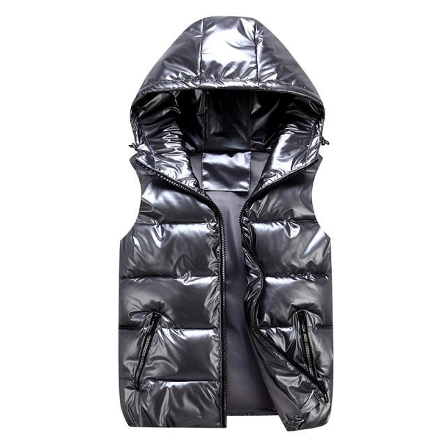 GR Style: Shiny quilted vest for stylish appearances