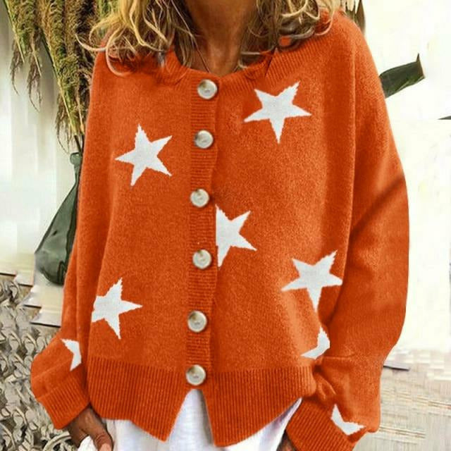 GR | Cardigan with star print