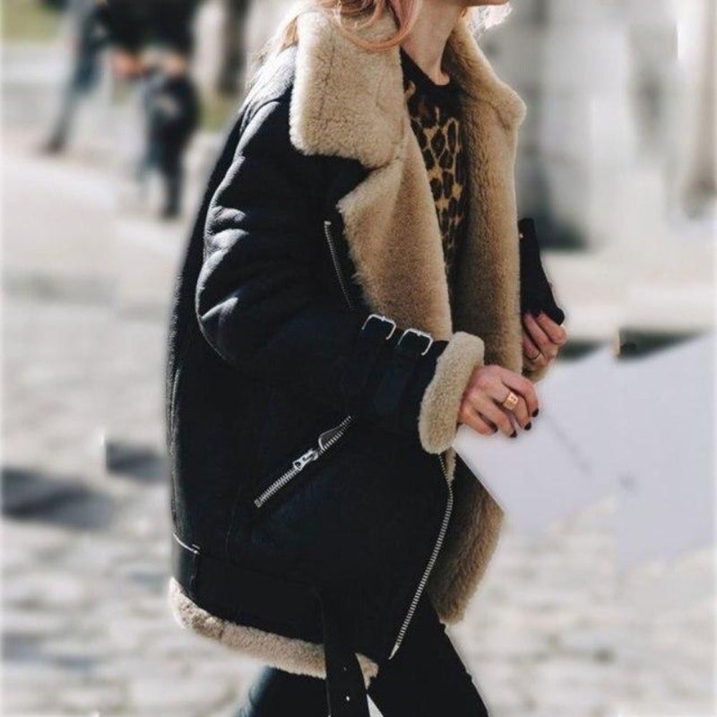 GR | Oversized shearling jacket