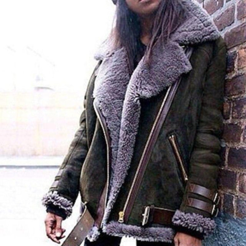 GR | Oversized shearling jacket