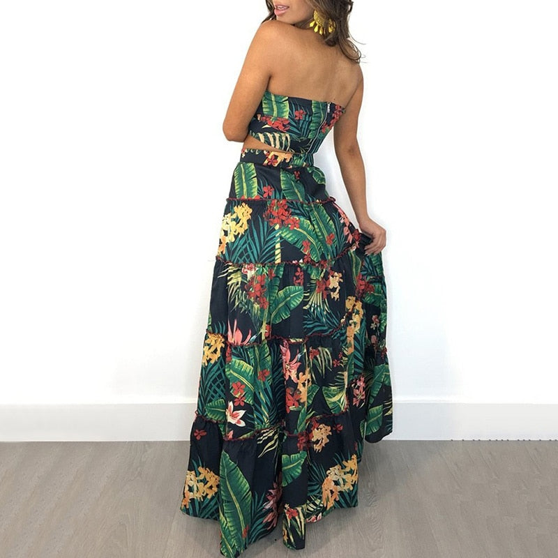 GR | Two-piece bandeau maxi