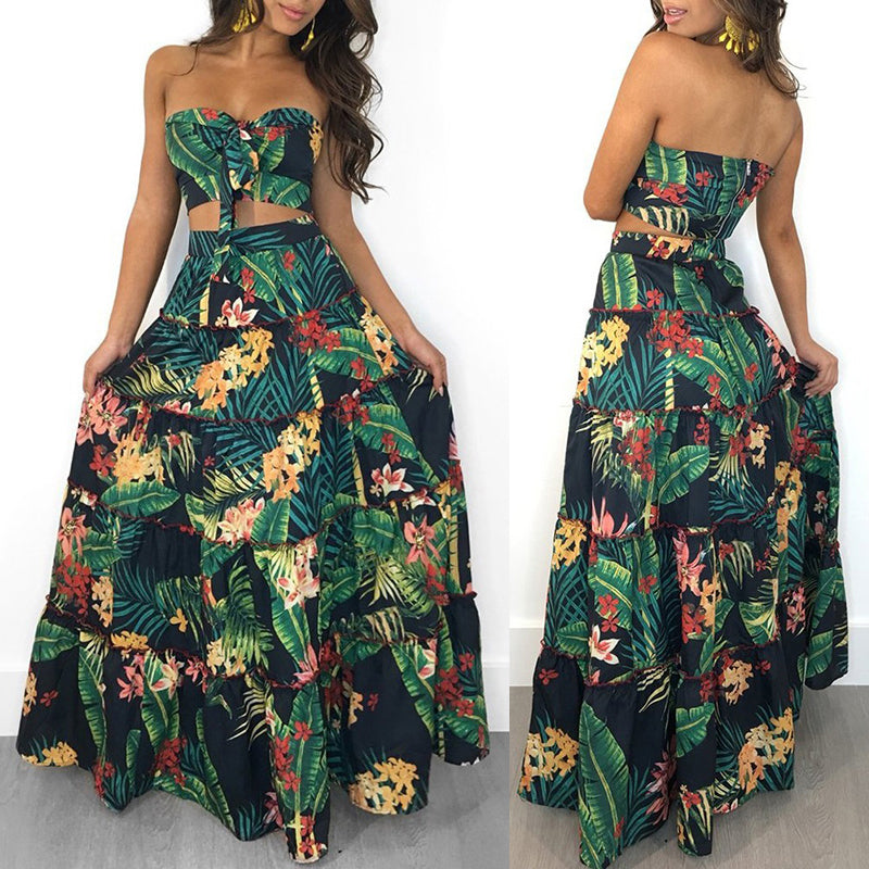 GR | Two-piece bandeau maxi