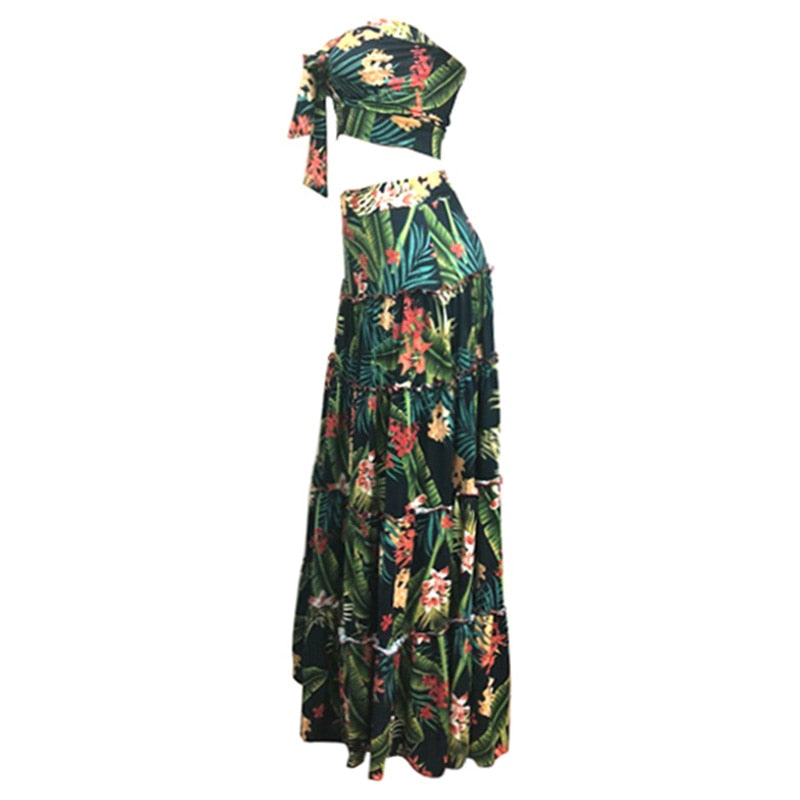 GR | Two-piece bandeau maxi