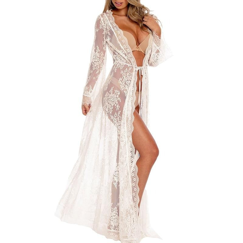 GR | White Lace Cardigan Tunic