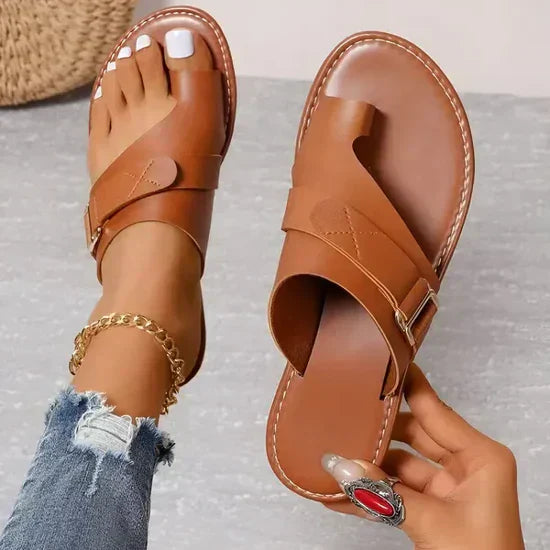 GR | Orthopedic sandals made of high-quality leather