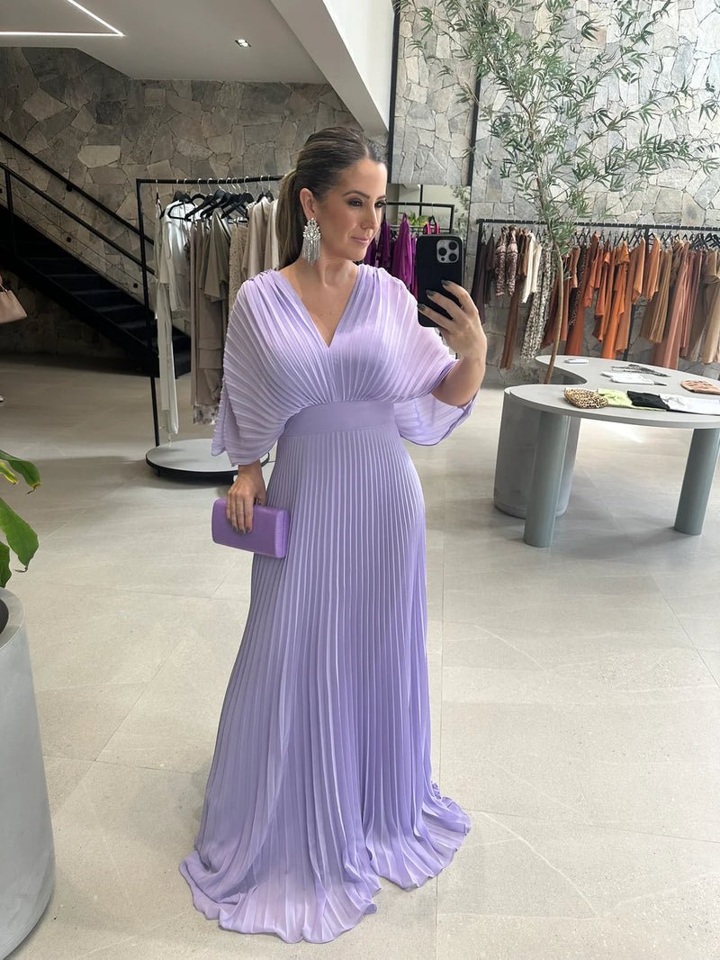 GR | Flowing summer dress with tummy-covering effect