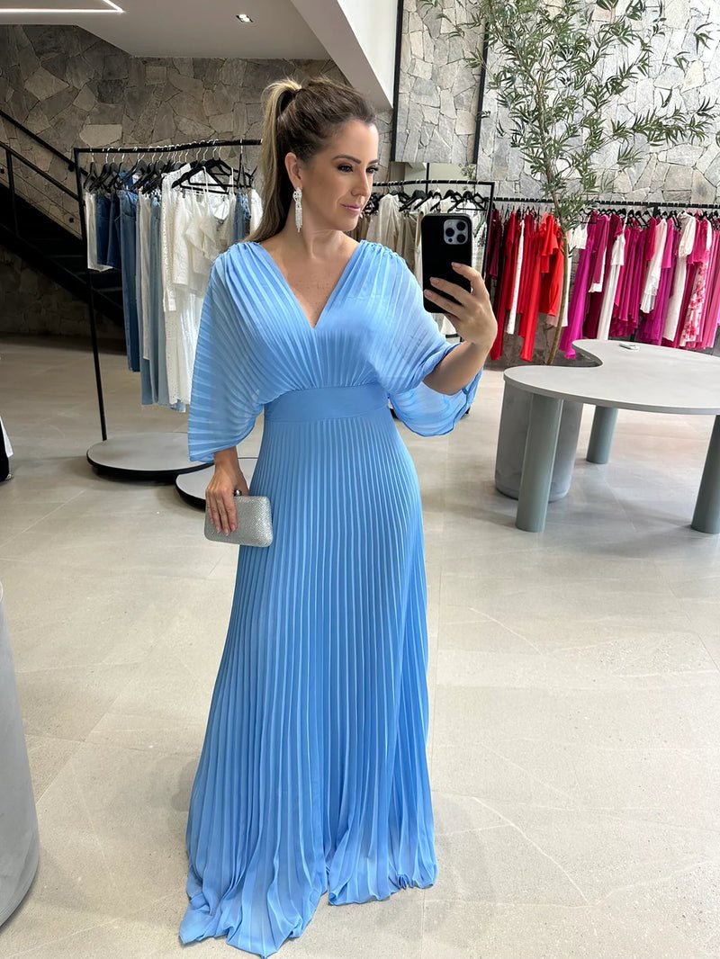 GR | Flowing summer dress with tummy-covering effect