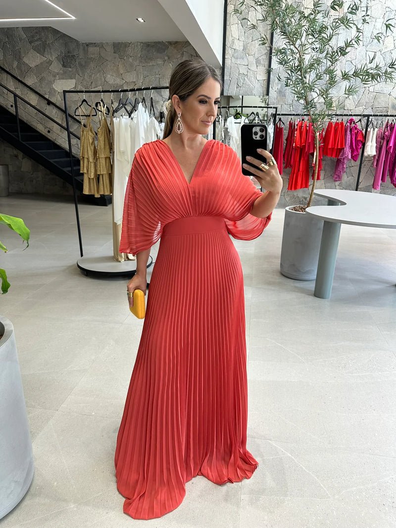 GR | Flowing summer dress with tummy-covering effect
