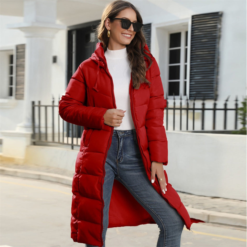 GR | Long Jacket with Hood and Quilted Lining