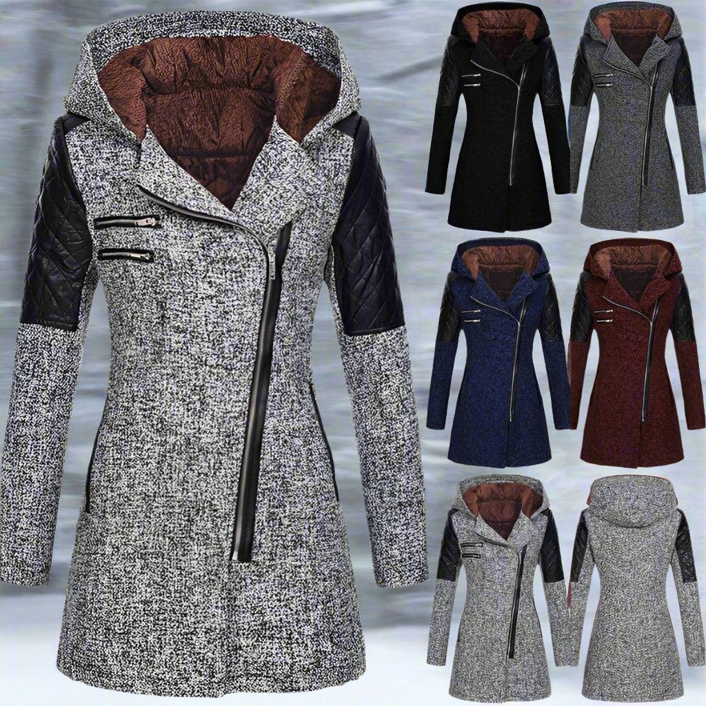 GR | Winter Wool Trench Coat with Hood