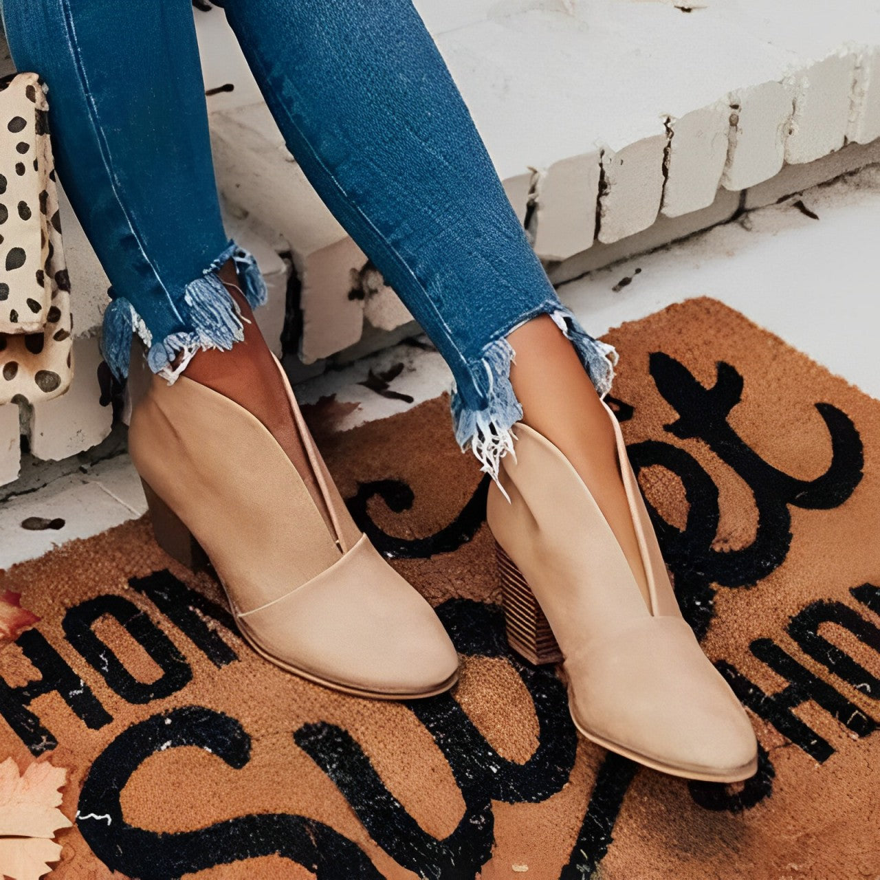 GR | Comfortable ankle boots with trendy block heels for a luxurious style