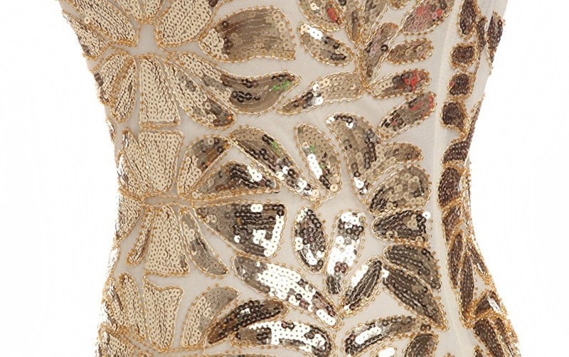 GR | Gatsby Dress 1920s Beige
