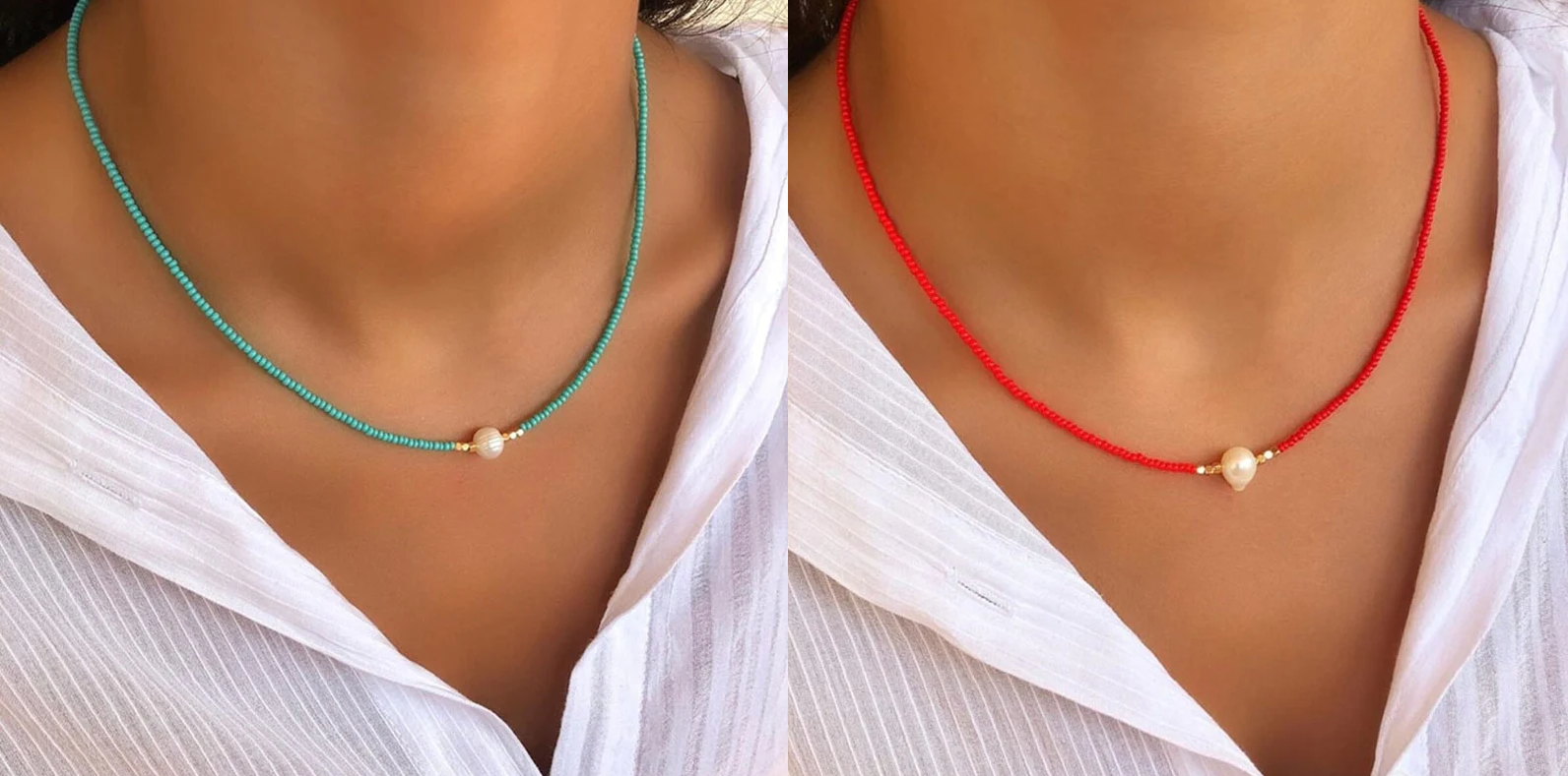 GR | Necklace with Natural Pearls