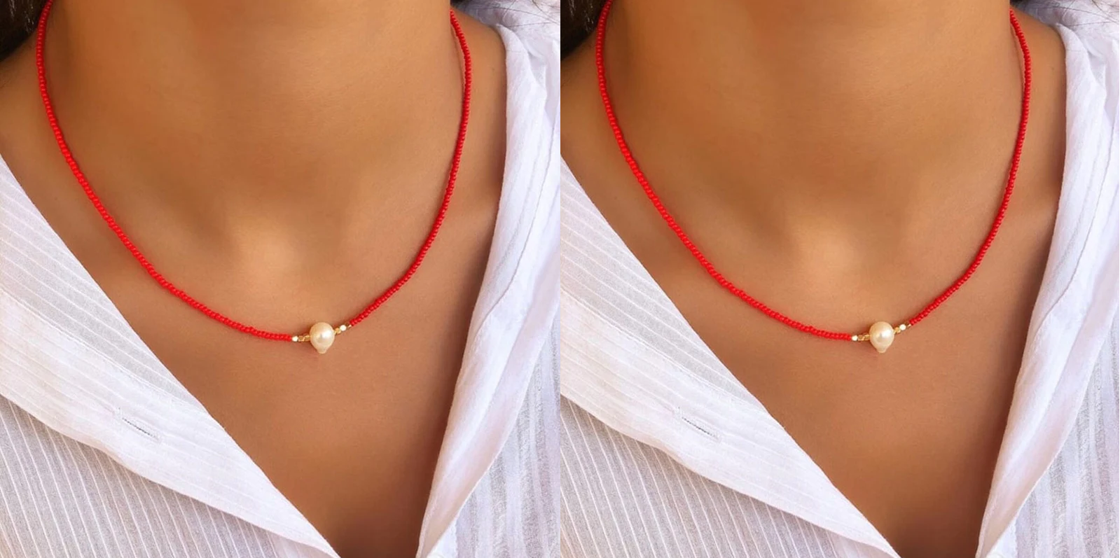 GR | Necklace with Natural Pearls