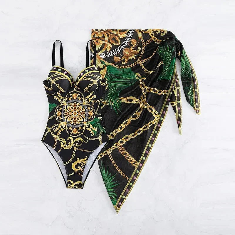 GR | Elegant Tankini Swimsuit Set