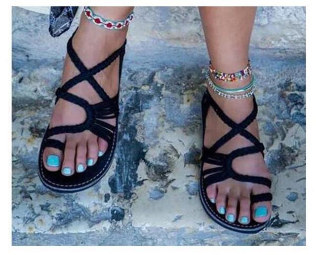 GR | Rope Knot Flat Sandals