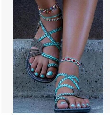 GR | Rope Knot Flat Sandals