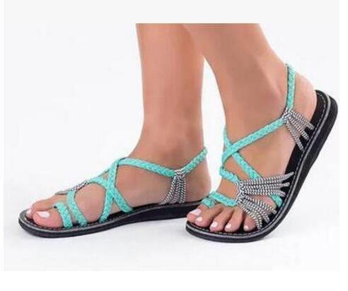GR | Rope Knot Flat Sandals