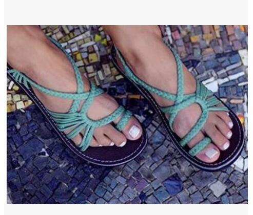 GR | Rope Knot Flat Sandals