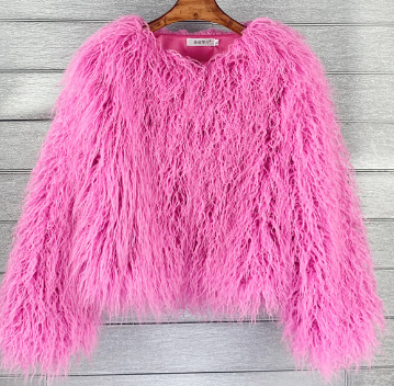 GR Boho faux fur coat