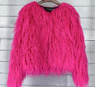 GR Boho faux fur coat
